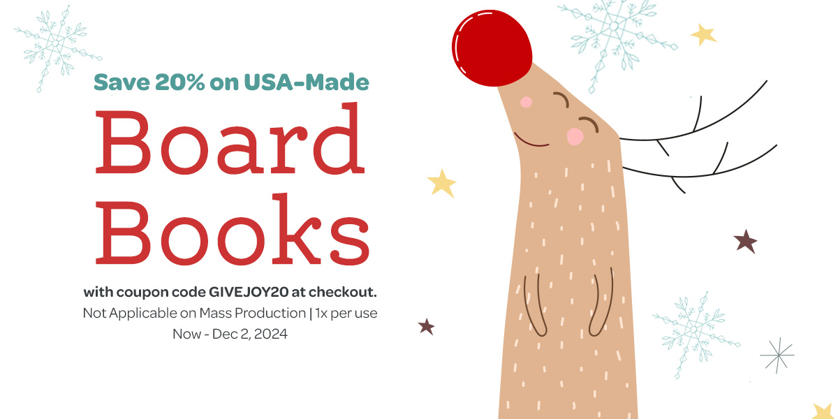 Save 20% On USA Made Board Books